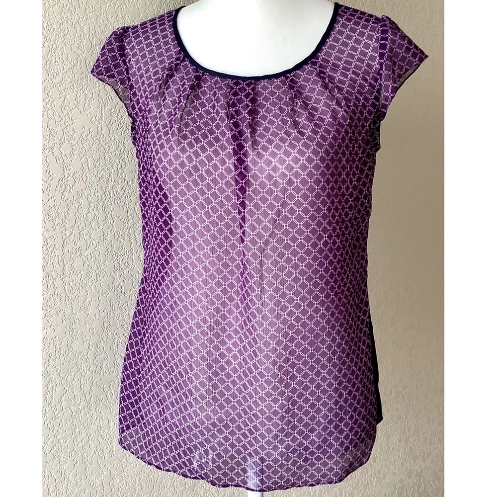 Banana Republic cap sleeve blouse
